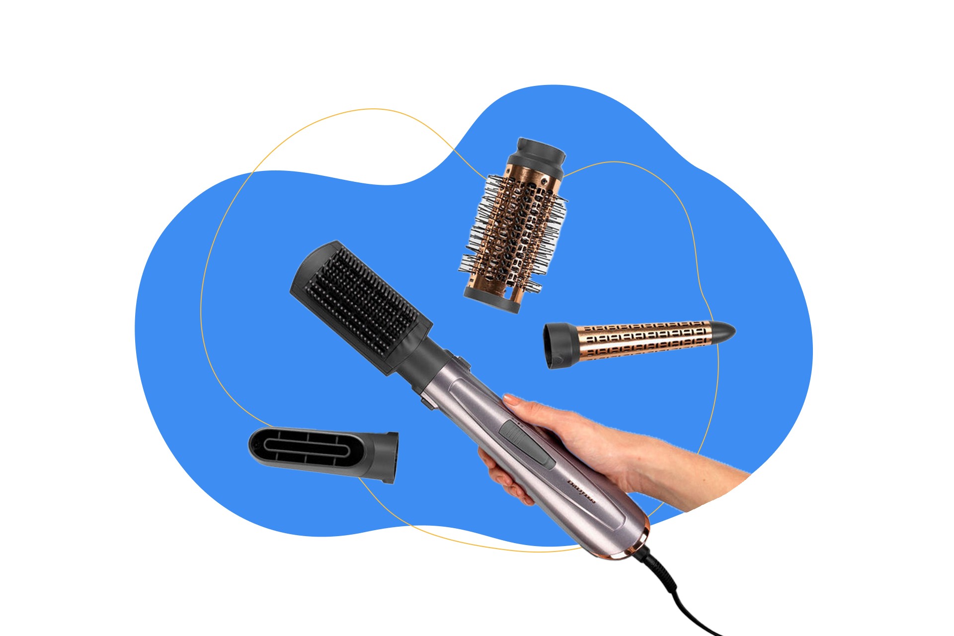 Man sieht den BaByliss Air Styler. 